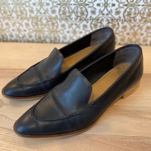 Everlane black leather loafers
